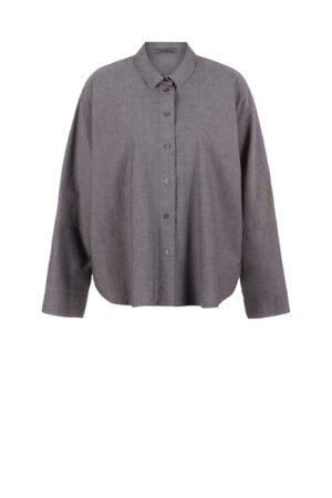 Bluse 512 wash Grey Baumwoll-Chambray