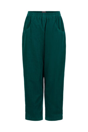 Hose 519 Green Elastischer Baumwoll-Feincord