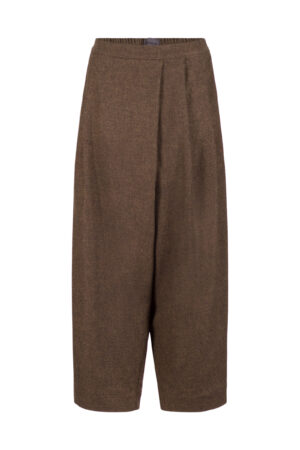 Hose 522 Brown Wollmischung mit ECOVERO™ Viskose
