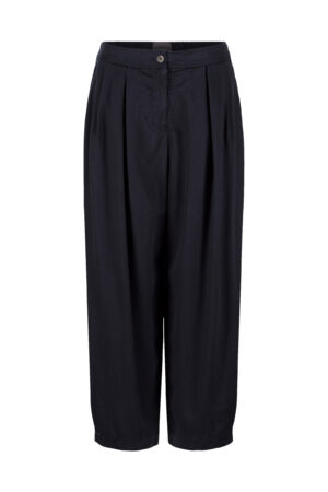 Hose 527 Blue Piqué aus reinem Lyocell