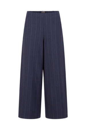 Hose 537 Blue Jacquard-Jersey in Baumwollmischung