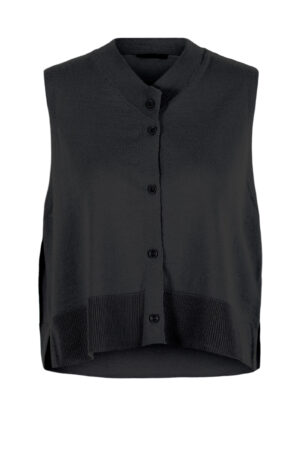Weste 503 Grey Reine Merinowolle