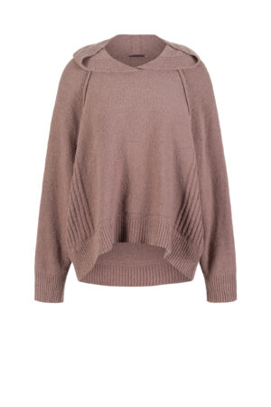 Pullover 534 Grey Bouclé Bio-Baumwollmischung