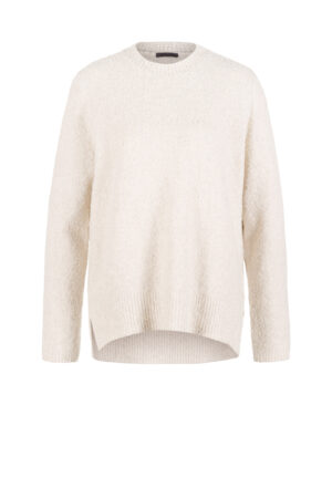 Pullover 536 Grey Bouclé Baumwollmischung