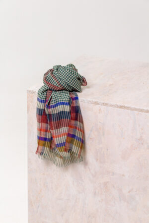 Schal 501 Green Reine Wolle