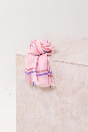 Schal 503 Pink Reine Wolle