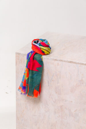 Schal 506 Green Reine Wolle