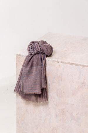 Schal 510 Grey Woll-Baumwollmischung