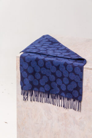 Schal 512 Blue Reine Wolle