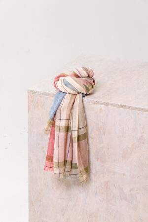 Schal 514 Blue Reine Wolle