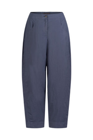 Trousers 641 Grey Irregular, fine stripes on stretch cotton
