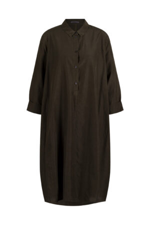 Kleid 609 Brown Baumwoll-Cupro Rips
