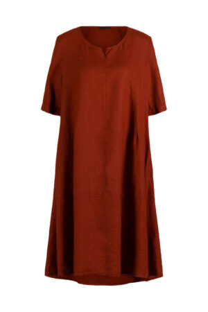 Kleid 620 Red Reines Leinen
