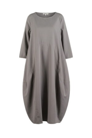 Dress 625 Beige Windowpane poplin