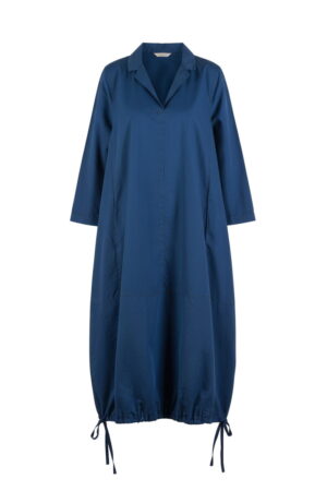 Kleid 628 Blue Mikro-Twill in Baumwoll-Lyocell Mischung