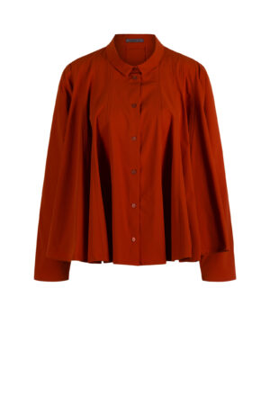 Blouse 621 Red Techno poplin