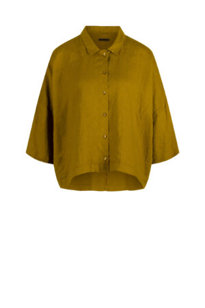 Bluse 624 Yellow Reines Leinen