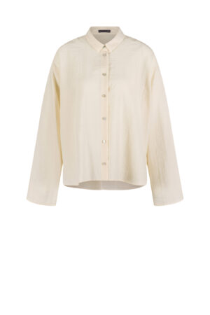 Blouse 627 Beige Lyocell ribbed fabric