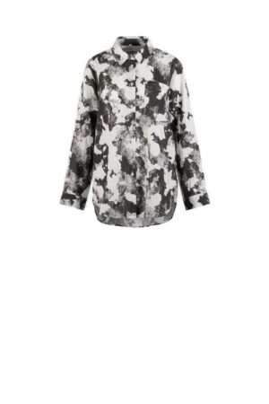 Blouse 634 Grey Cloudy cotton print