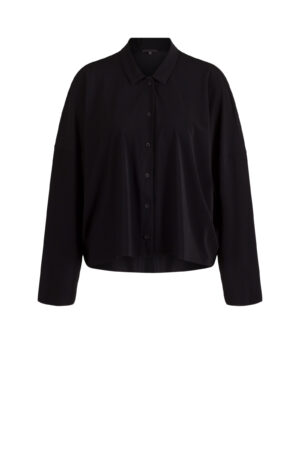 Bluse 638 Grey Techno Stretch Rippe