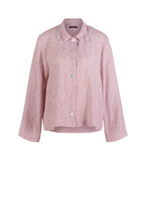 Jacket 608 Red Linen stripes variations