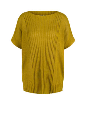 Pullover 616 Yellow Linen cotton blend