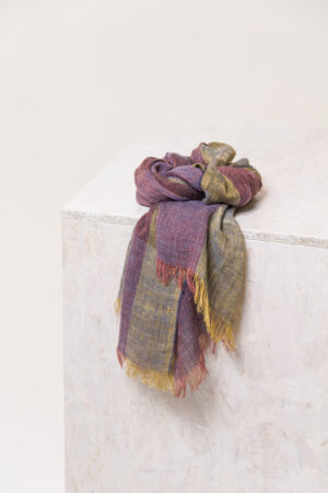 Scarf 601 Brown Pure linen