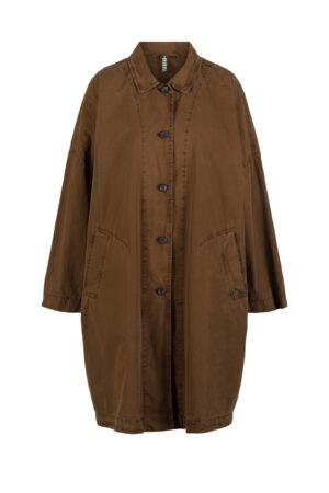 Mantel 501 Brown Baumwoll-Trench