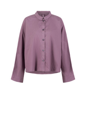 Bluse 504 Purple Baumwollpopeline