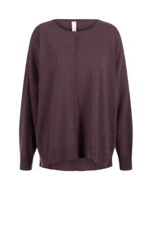Pullover 506 Purple Woll-Viskose-Mischung mit Kaschmir