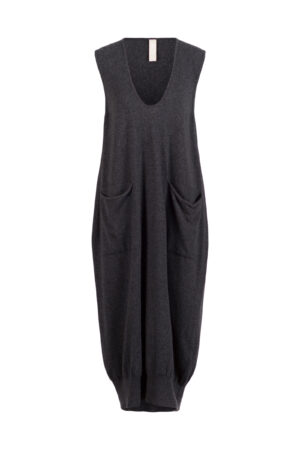 Kleid 503 Grey Woll-Viskose-Mischung mit Kaschmir