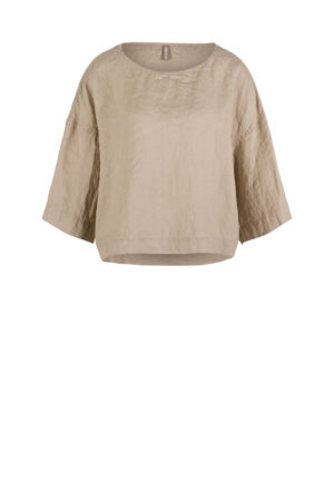 Blouse 606 Beige Pure hemp