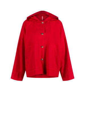 Outdoor jacket 602 Red Compact cotton poplin