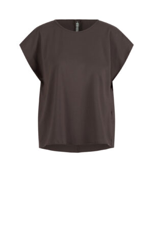 Shirt 604 Brown Cotton stretch jersey