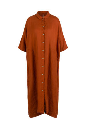 Dress 605 Red Pure hemp