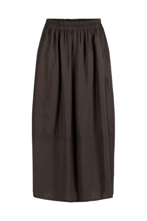 Skirt 602 wash Brown Viscose twill with a subtle shine