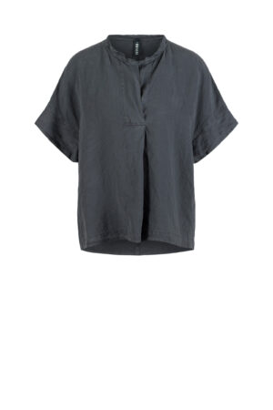 Blouse 610 Grey Lyocell linen blend