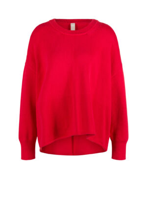 Pullover 603 Red Cotton blend in coarse knit