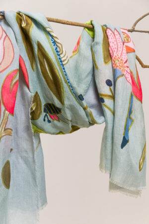Scarf 602 Grey Linen modal blend
