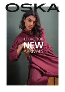 Woman modeling new arrivals in lookbook